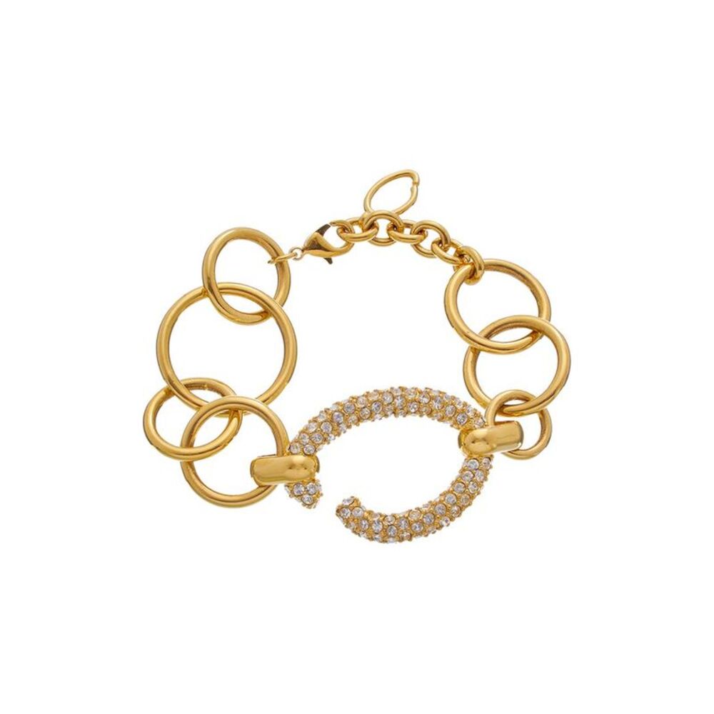 Oscar De La Renta Pave O Chain Bracelet